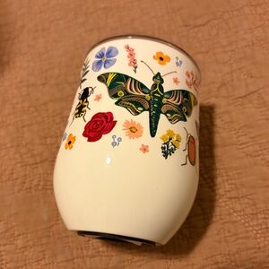 Corkcicle Floral and Butterfly Patterned Tumbler